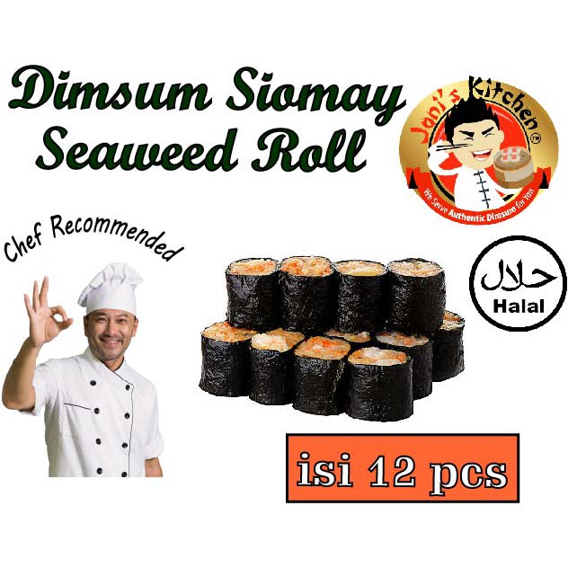 

DIMSUM SIOMAY SEAWEED ROLL ISI 12 Pcs (Tanpa Pengawet)
