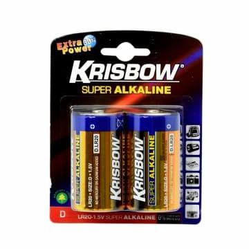 BATERAI ALKALINE KRISBOW LR20 SIZE D