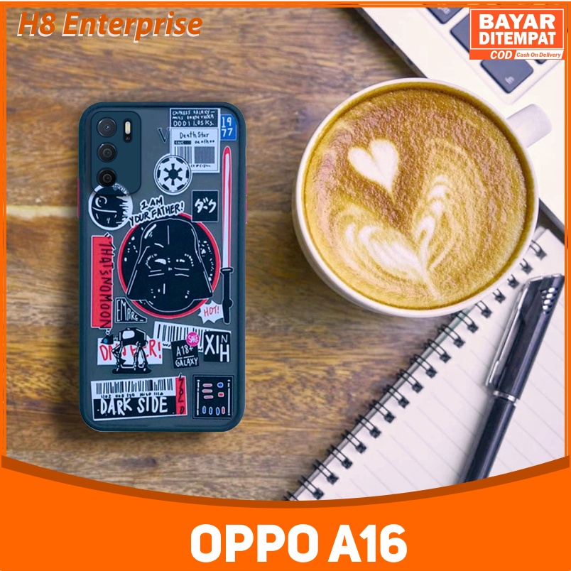 Case Oppo A16 Character STAR WARS Hybrid dove candy pelindung kamera