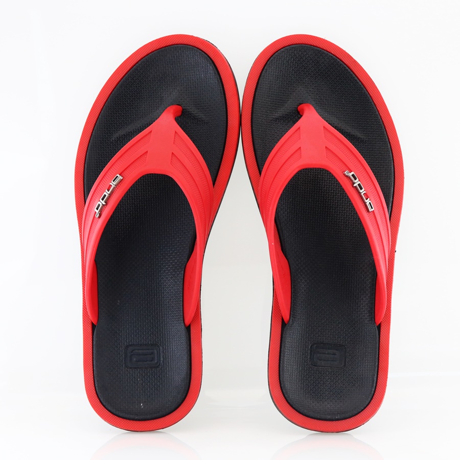 NEW Ando Booster Hitam/Merah - Sandal Jepit Pria Terbaru 2022 Ando Surabaya