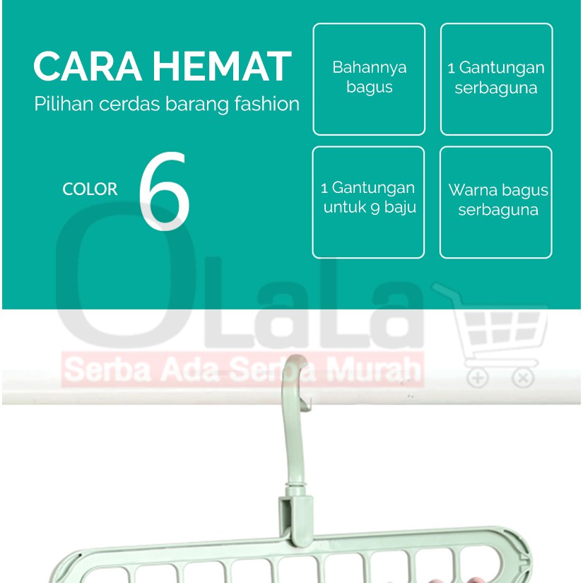 Gantungan Baju Sebaguna - Hanger Pakaian OLL-661