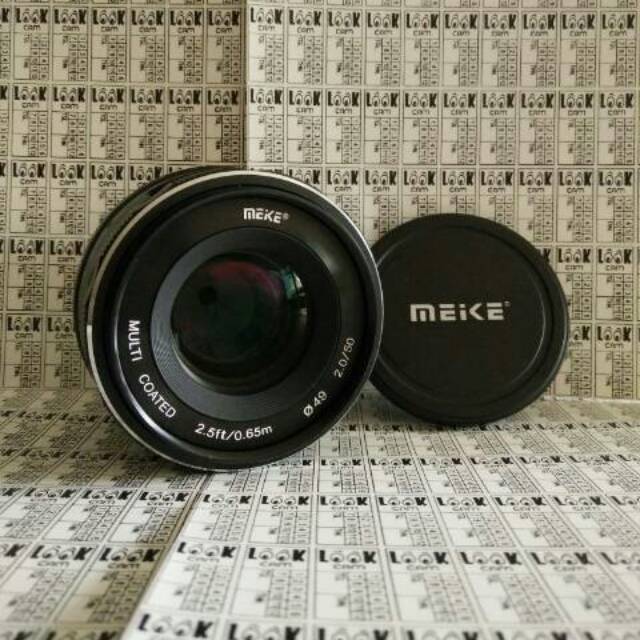 LENSA KAMERA MIRRORLESS MEIKE 50mm 50 F/2.0 FOR SONY ALPHA 5000 5100 6000 6100 6300 6500 NEX 3 3N 5