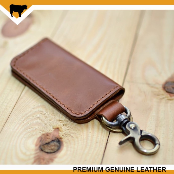 Gantungan Kunci - Gantungan Kunci Stnk Mobil Kulit Asli Handmade - Leather Goods