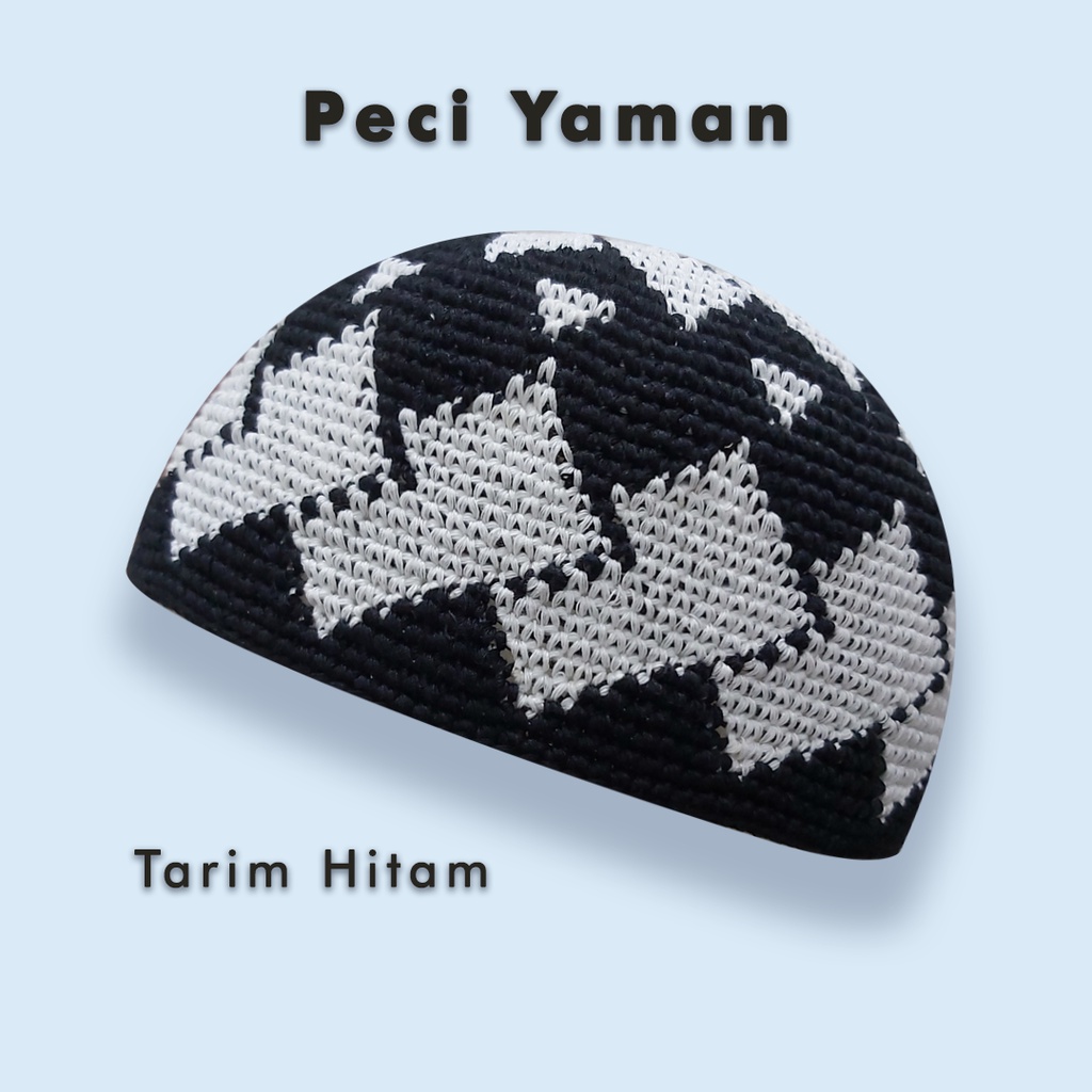 Peci Rajut Yaman//motif Tarim//Peci Rajut Yaman Tbal//Peci Yaman Original Rajutan Tangan//Peci Yaman