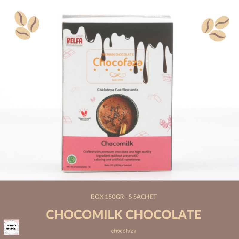 

CHOCOMILK Chocolate Chocofaza Minuman Coklat Premium Kekinian Sehat Halal Tanpa Pemanis Buatan 150GR