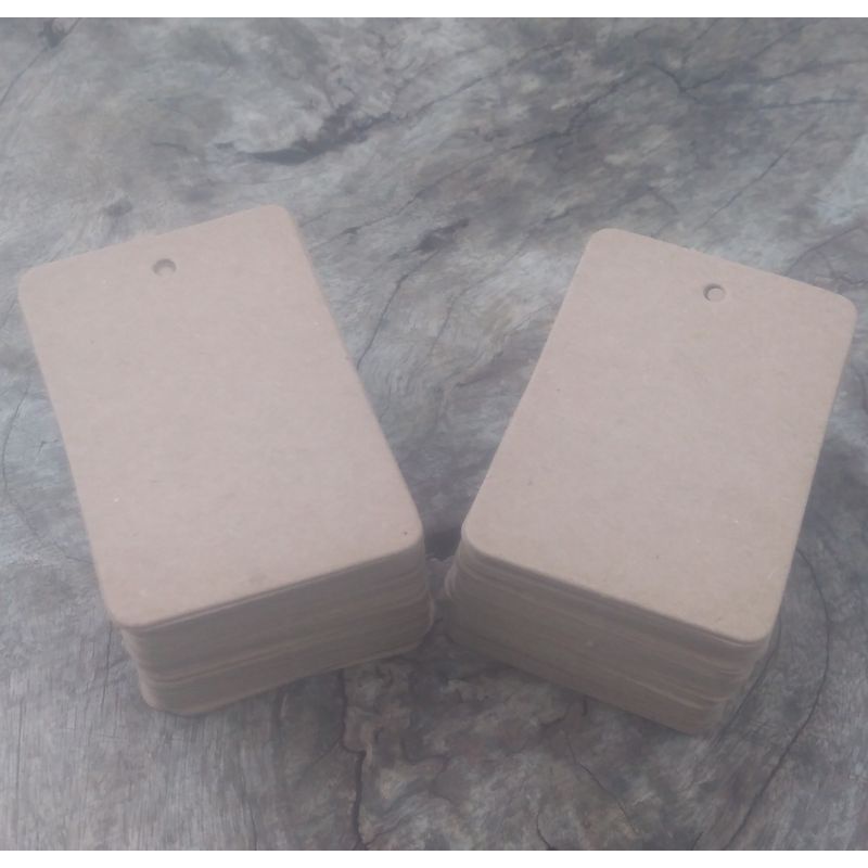 

Hang Tag Polos, Hang Tag Label rustic brown craft 4 x 6 cm sepatu, gamis, sandal, kaos, celana, kemeja, hijab