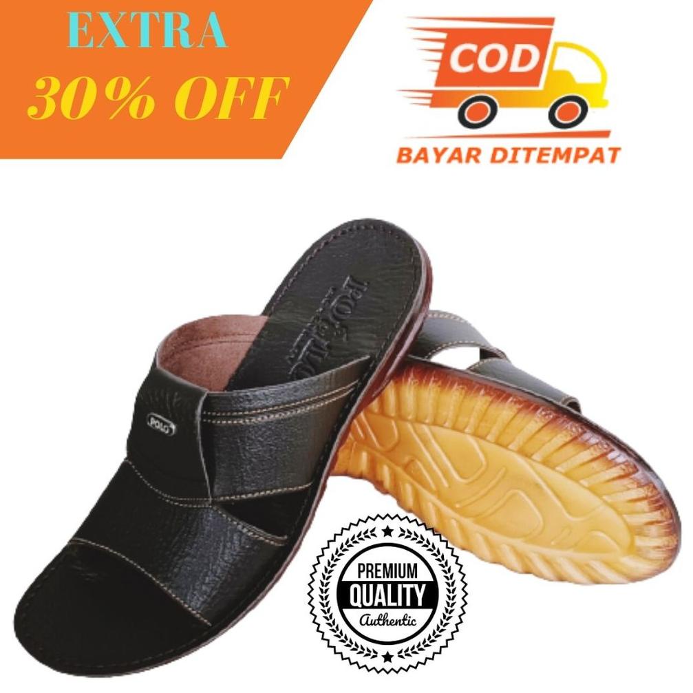 [PRODUK GCKLS] SANDAL PRIA / SENDAL LAKI-LAKI KULIT GRAND POLO SLOP B-56 PREMIUM 08N
