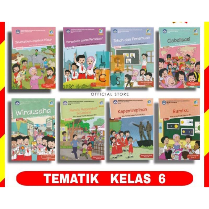 

tematik kemendikbud kls 6 Kurikulum 2013 revisi 2018