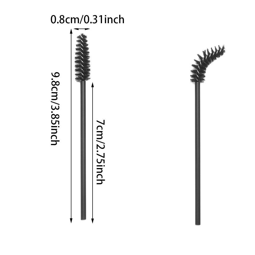 Solighter 50Pcs Disposable Eyelash Brush Kesehatan Maskara Spiral Wands Lash Grafting Lash Extension Sisir