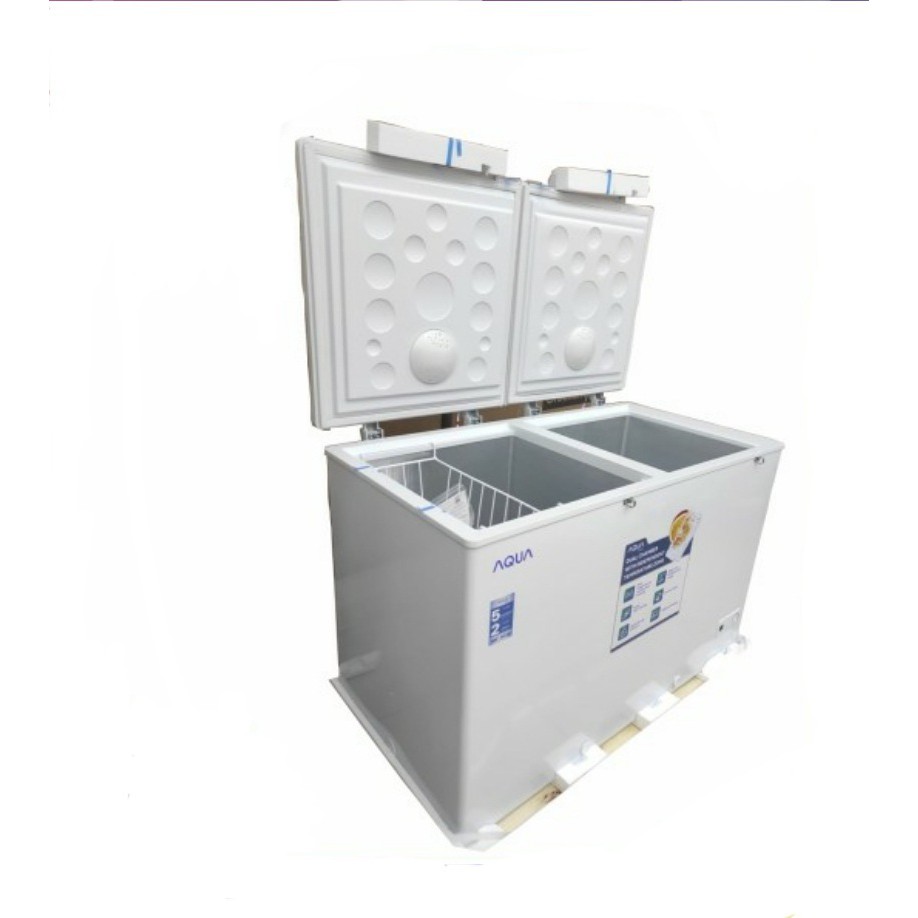 CHEST FREEZER BOX AQUA JAPAN (SANYO) AQF 385DC DUAL CHAMBER 365 L