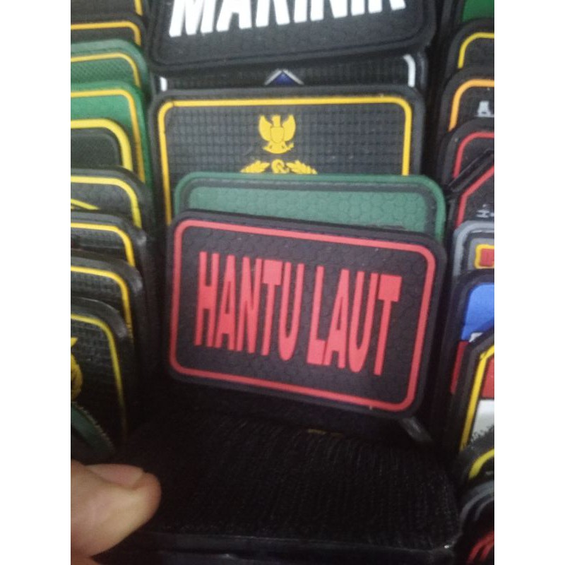 Patch rubber TNI aL marinir hantu laut