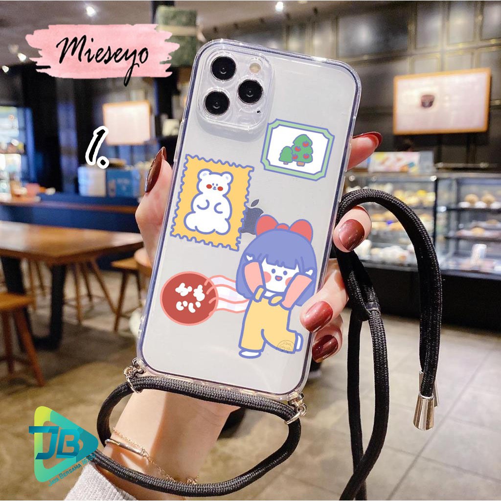 Softcase Slingcase Lanyard Bening MIESEYO Vivo Y50 Y30 Y51 2020 Y91 Y93 Y95 Y1s Y91c JB4158