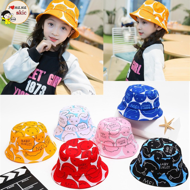 Topi Bucket Anak / Topi Badas Anak / Topi Korea Anak / Topi Bucket Motif Anak