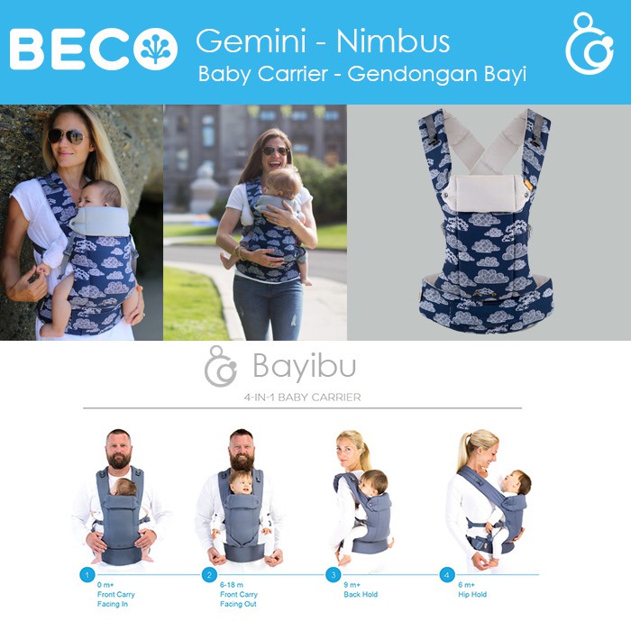 Beco Gemini Baby Carrier - Nimbus (Gendongan Bayi)