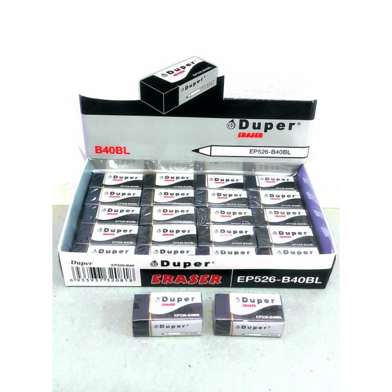 

Penghapus Pensil DUPER B40BL 1 PACK ISI 40 PCS