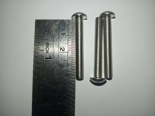 button L M5 x 35 (3.5cm) stainless 304