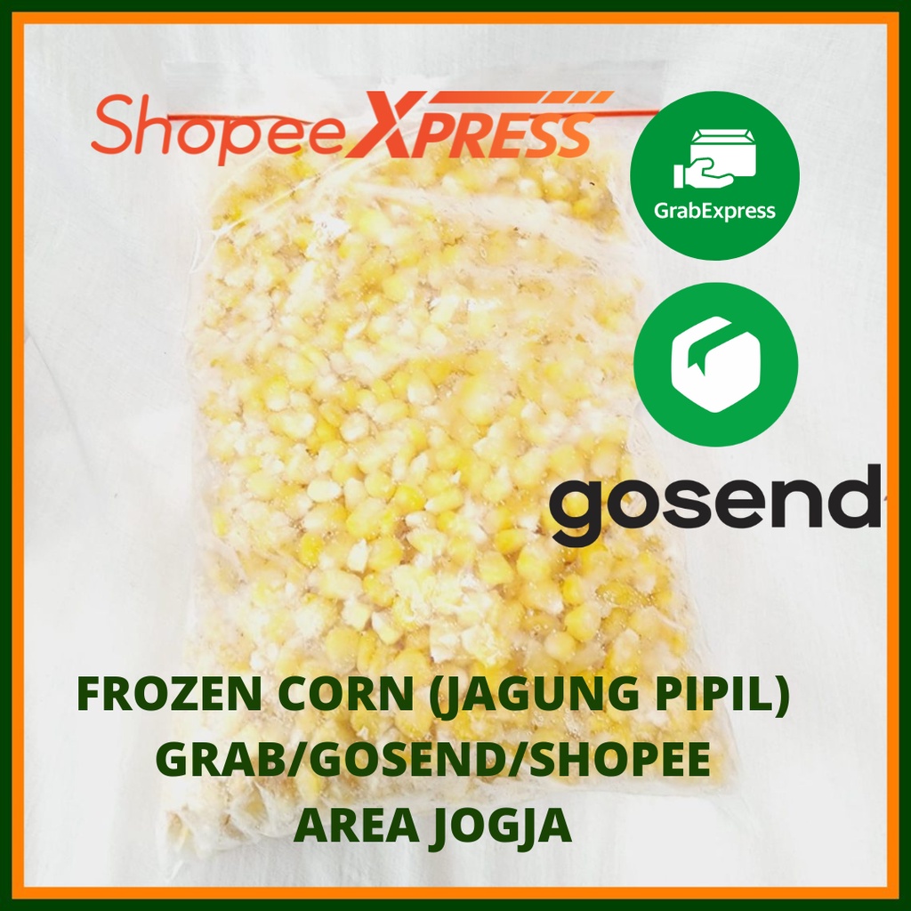 

Jagung pipil beku / frozen corn / buah beku 500 gr 1kg AREA JOGJA ONLY