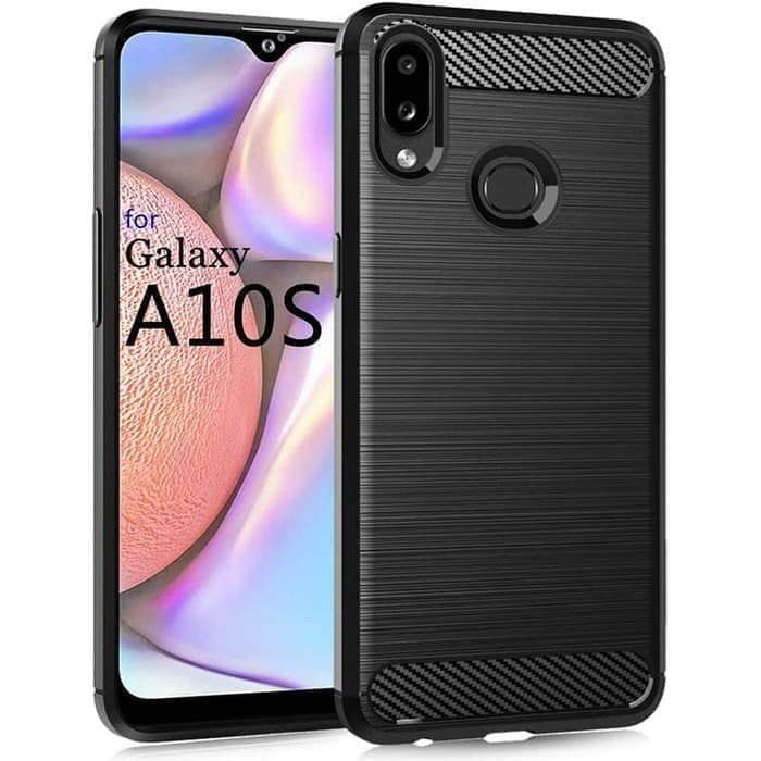 Case For Samsung Galaxy A10S Premium Softcase iPAKY Carbon