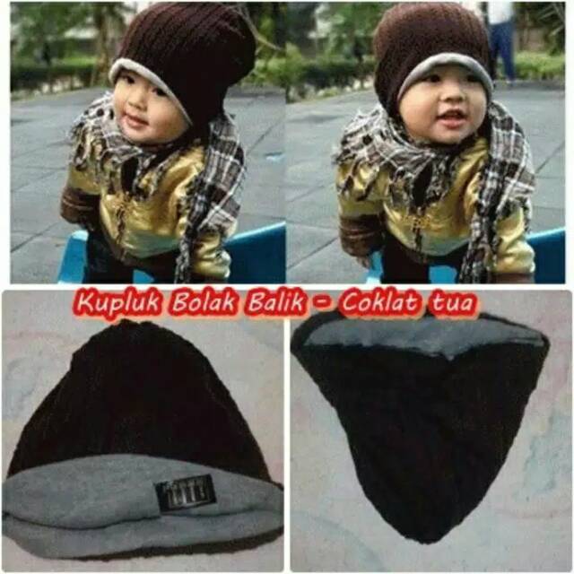 Kupluk anak Mj Bolak Balik bayi Mj Hat kupluk MJ lucu kupluk bayi topi polos bayi topi kupluk anak