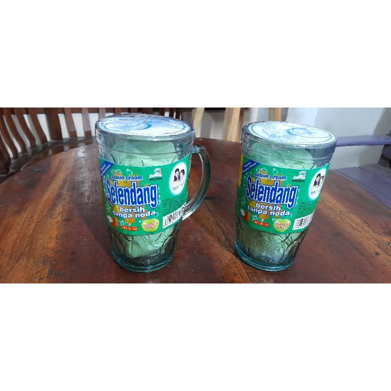SABUN CREAM / SABUN COLEK SELENDANG KEMASAN GELAS