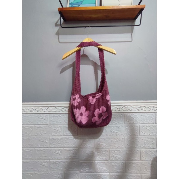 Tas Daisy Lalisaa/Tas Selempang Rajut