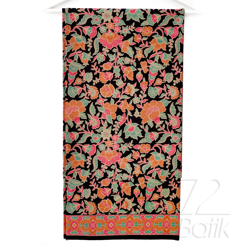 BAJU BATIK PRIA Kemeja Lengan Panjang Slimfit Premium Elegant Warna Hitam Orange Hijau 727393 Cap 72 - Baju Kemeja Atasan Pakaian Setelan Batik Pria Cowok Laki Laki Remaja Keluarga Kantor Lengan Panjang Modern Slimfit Slim Fit Premium Kekinian