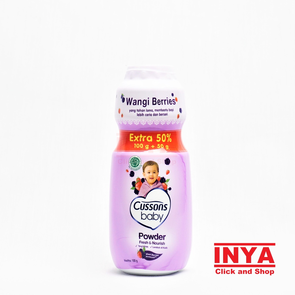 CUSSONS BABY POWDER FRESH AND NOURISH MIXED BERRIES 100gr - Bedak Bayi
