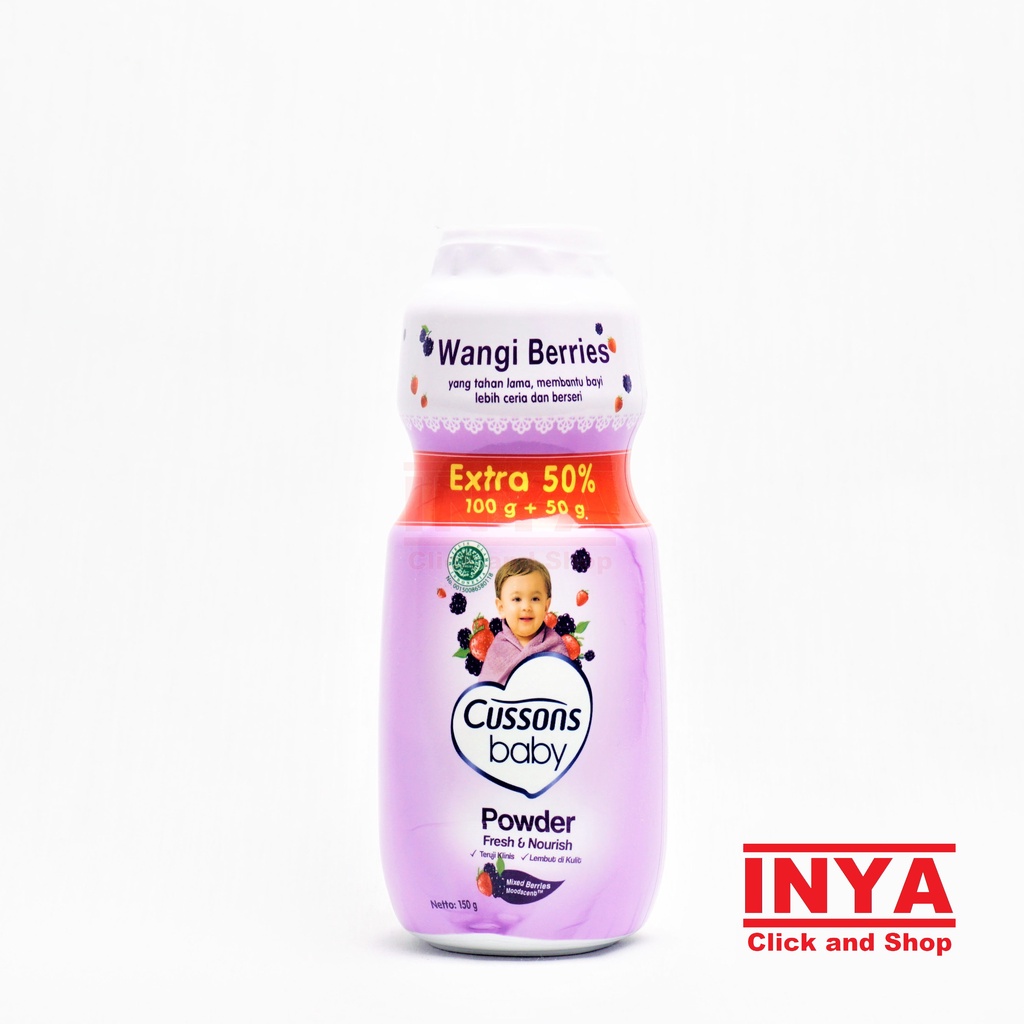 CUSSONS BABY POWDER FRESH AND NOURISH MIXED BERRIES 100gr - Bedak Bayi