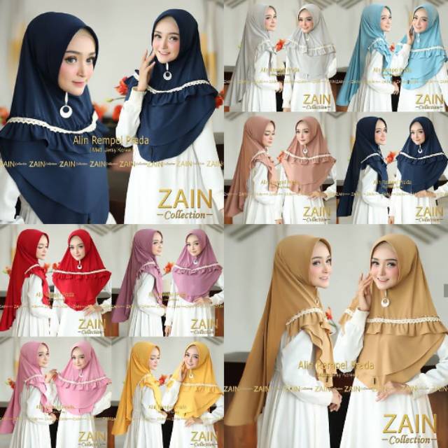 Hijab / Khimar Instan Alin Remperl  by ZAIN COLLECTION