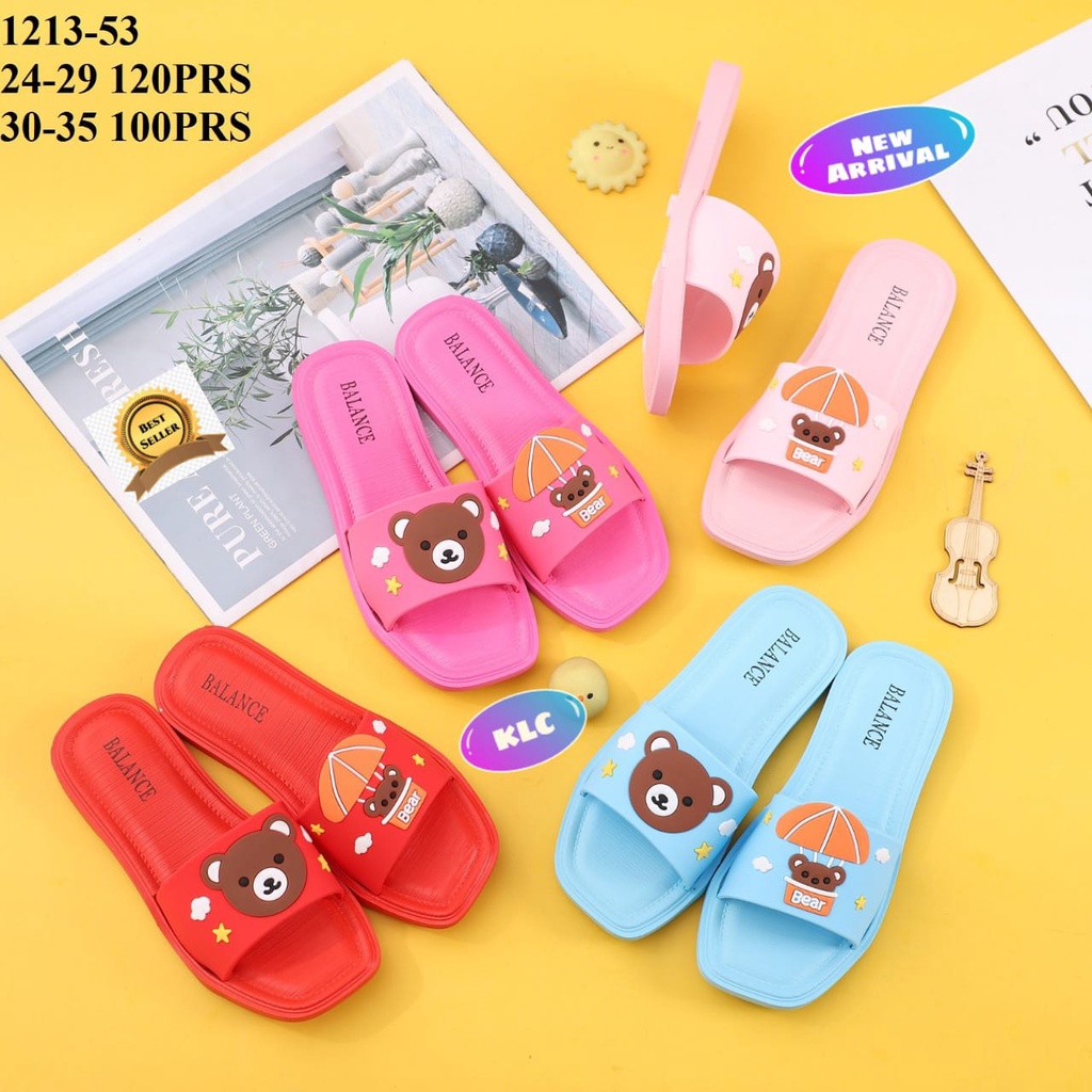 balance anak 1213-53/ sandal jelly anak wanita sendal karet karakter panda terbaru ori produk impor