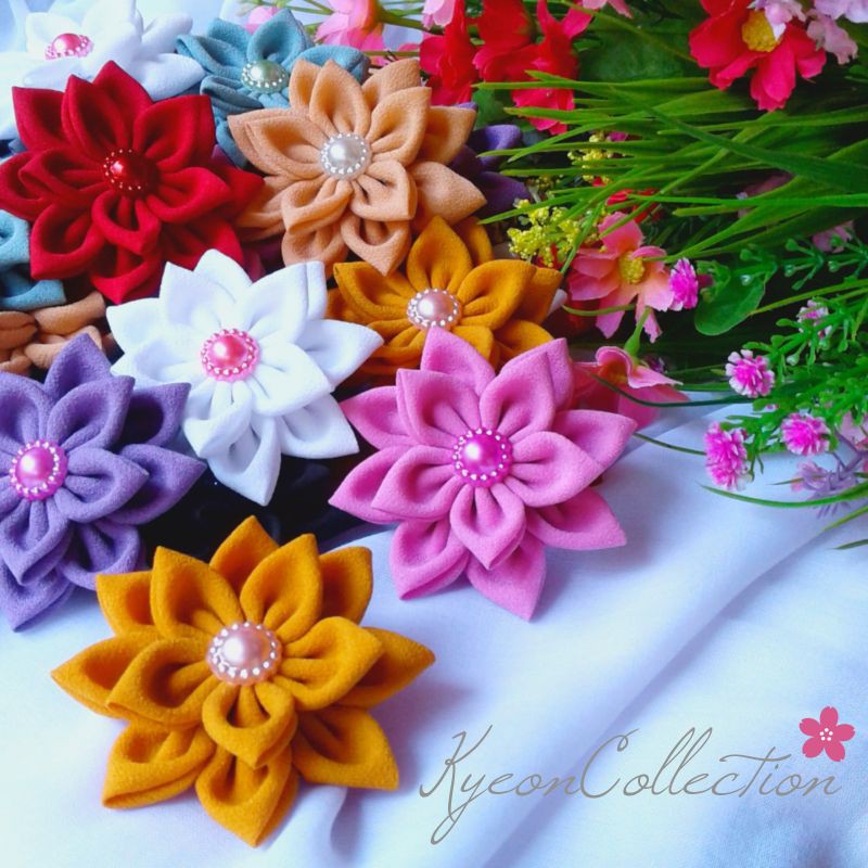 (@Kyeon craft ) #/Bunga Brooch Kain/ Bros Handmade /Bros Jilbab /Bros Souvernir ❣️
