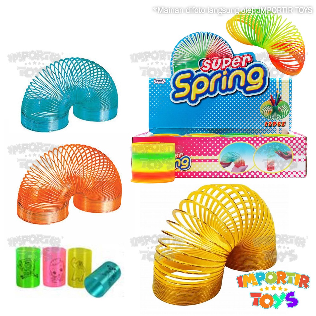 Rainbow Spring Multicolor Mainan Anak  PERPEGAS SPIRAL BIG Besar