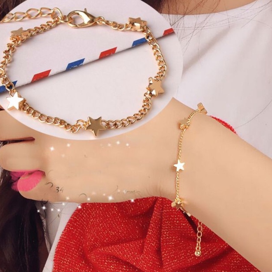 PA Gelang Fashion Korea Love Star Etnik Attract Braided Bracelet / Friendship GL004