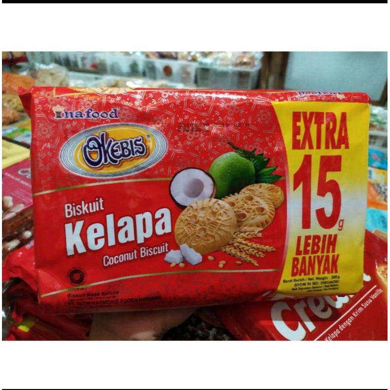 

OKEBIS BISKUIT KELAPA 300g + estra 15g