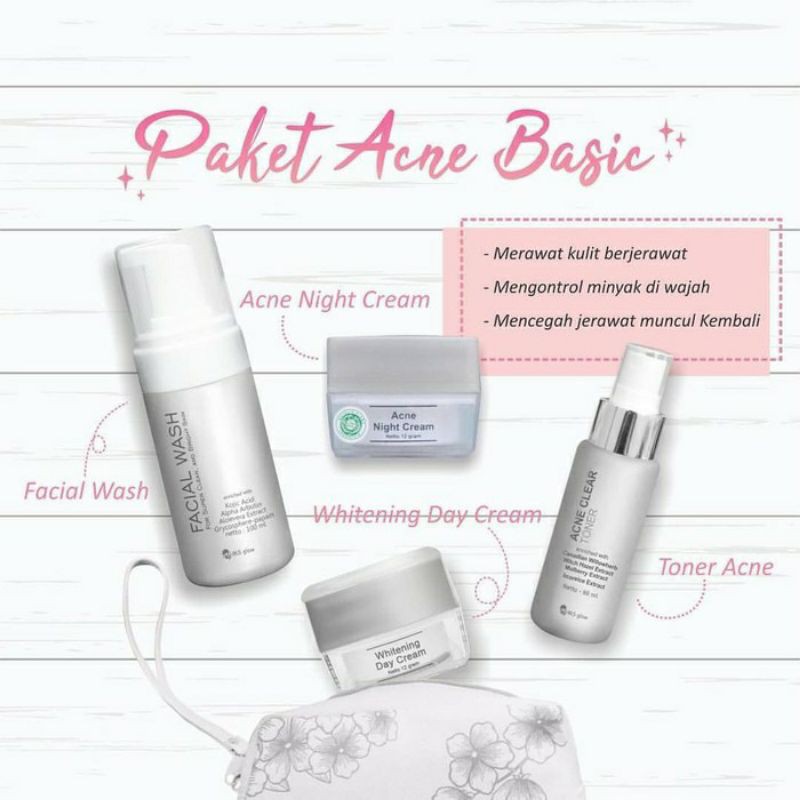 MS Glow Acne Series / Paket Acne MS Glow / Paket MS Glow Acne / MS Glow Paket Jerawat