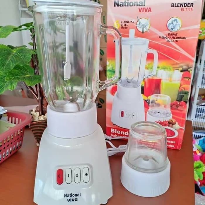 Blender national kaca 2ind1 omega/ viva BL T11A 6 mata pisau new