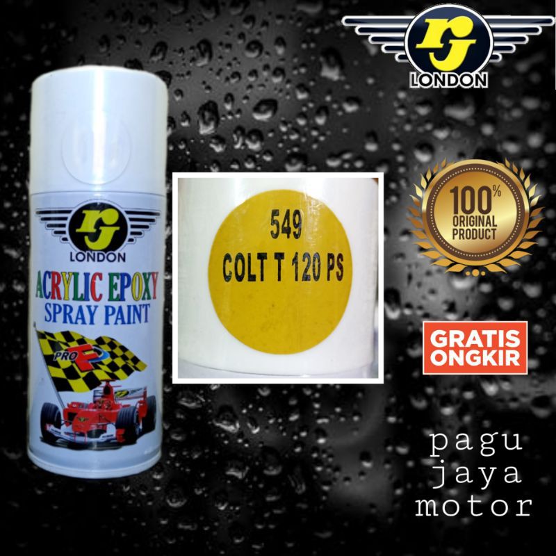 Pilok pilox 150ml cat semprot warna kuning COLT T 120 PS rj london spray paint untukmotormobil truk sepeda kayu besi plastik