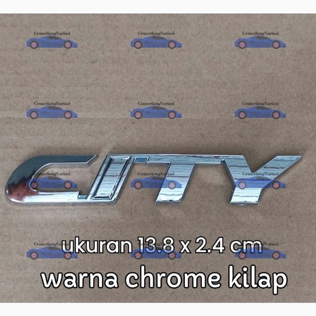 Emblem logo Tulisan CITY honda city