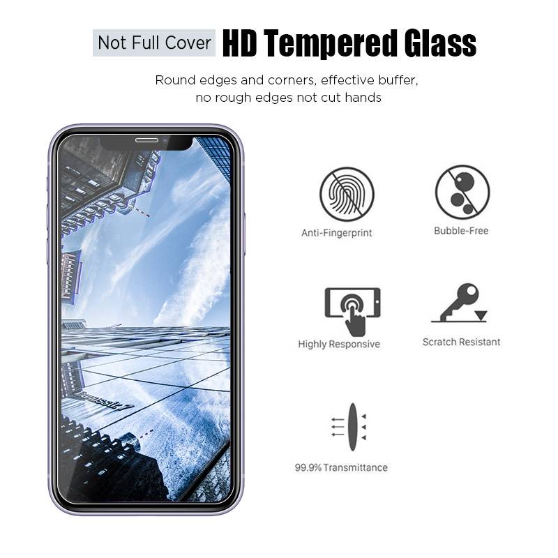 Pelindung Layar Tempered Glass Untuk Iphone 11 12 13 Pro Max Mini 6 6s 7 8 Plus X Xs Max Xr Se 2020