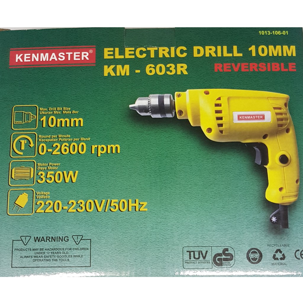 Mesin Bor Listrik Kenmaster Km 603r 10 Mm Bolak Balik Mesin Bor Listrik Kenmaster Km 603r 10 Mm Bolak Balik