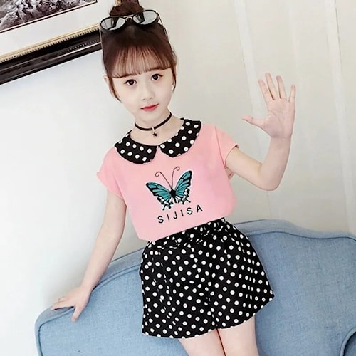 Baju anak Cewek Kaos Kualitas Import Motif Kupu kupu Kode G - 19 K26