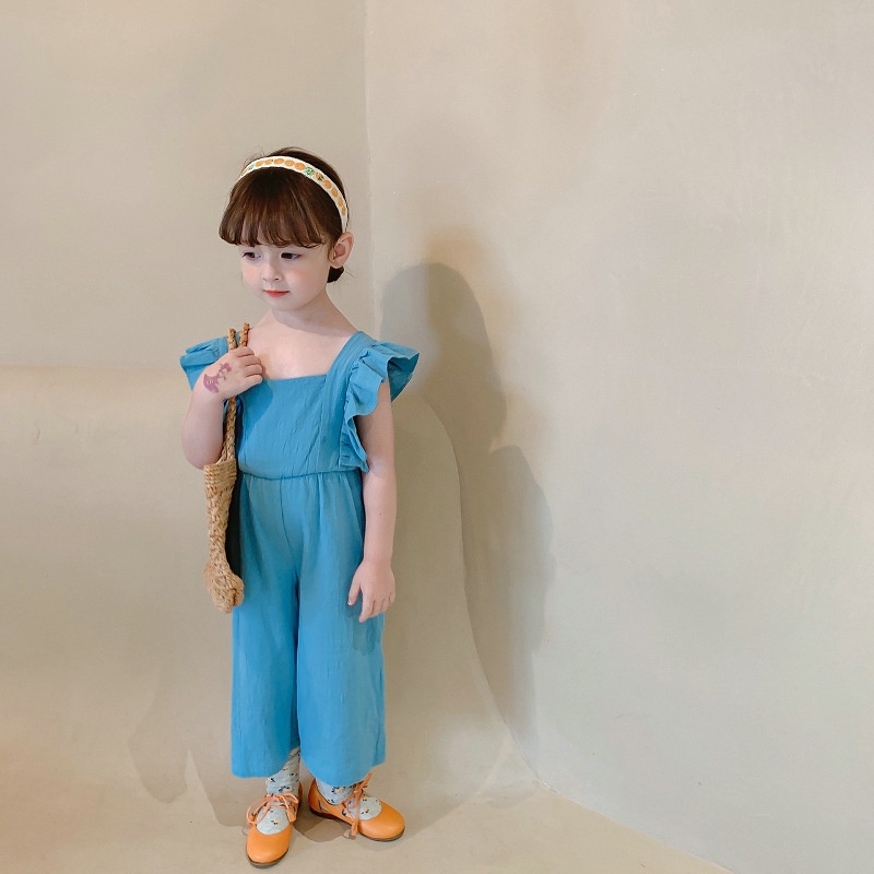 babyfit 3-8thn terusan anak perempuan dengan model jumpsuit overall onesie suit  sc-0607r