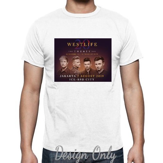 KAOS WESTLIFE KONSER JAKARTA 2019 BY CLOTHSERTO