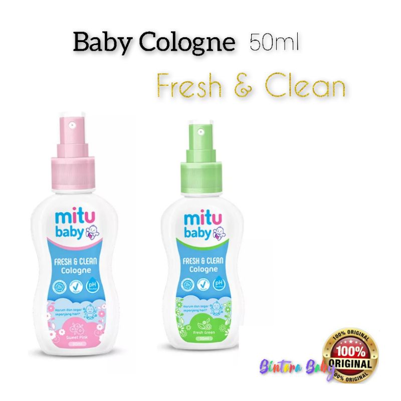 MITU Baby Fresh and Clean Cologne / Parfum bayi wangi Parfum Khusus Bayi Anak / Cologne Bayi 50ml Travel