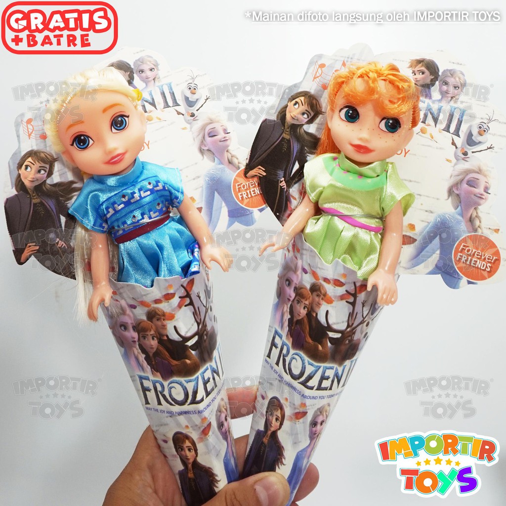 Mainan Boneka Frozen Mini Bentuk Cup Es Krim Lucu Berbagai Jenis