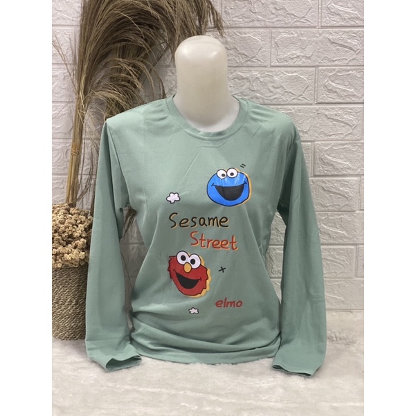 Kaos Lengan Panjang Wanita Gambar Murah