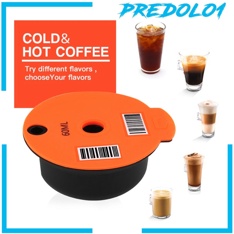 (Predolo1) Pod Kapsul Filter Kopi Reusable Bahan Silikon 60ml Untuk Bosch Tassimo