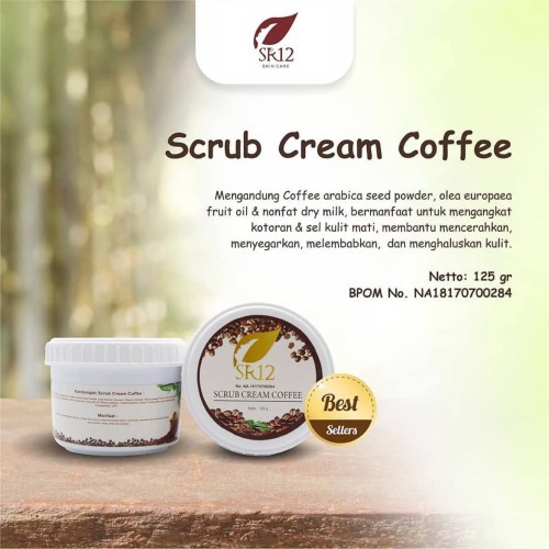 SCRUB CREAM COFFEE / SABUN COFFE SR12/ LULUR BADAN KOPI SCRUB