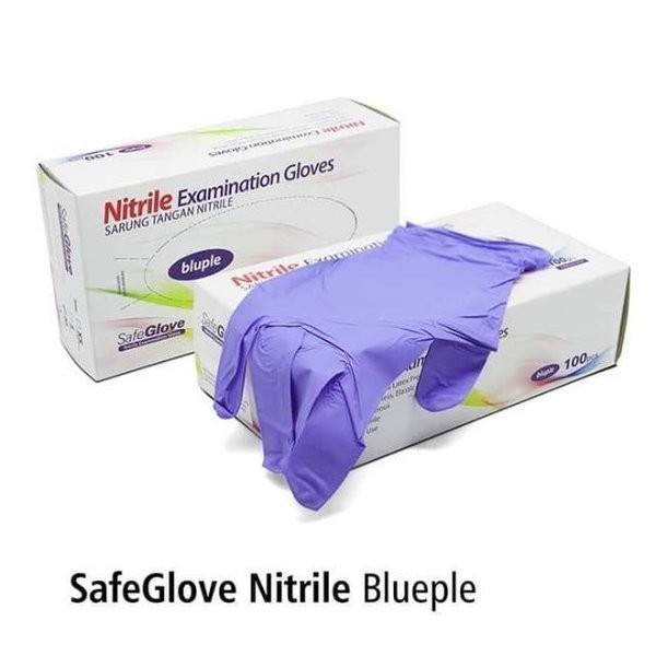 SafeGlove |  Sarung Tangan Nitrile Blueple