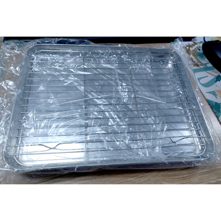 Loyang Nampan Baking Sheet Tray Rack Removable Stainless Steel - NL28